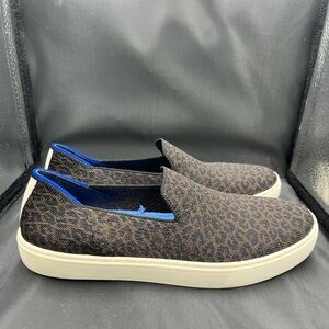 Rothy’s The Slip On Sneaker Espresso Spot Leopard Print
